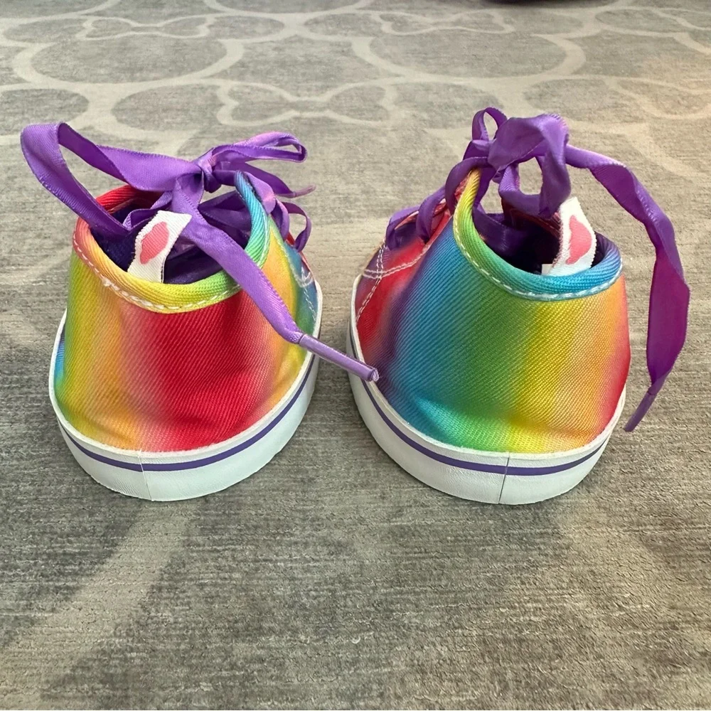 Build-A-Bear Rainbow Shoes w Purple Laces